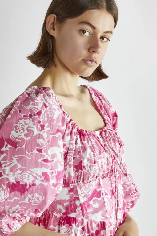Glamorous Day Dresses|Mini Dresses|Pink Roses Skater Mini-Dress -