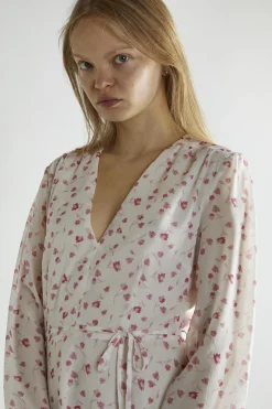 Glamorous Day Dresses|Mini Dresses|Pink Watercolour-Floral V-Neck Mini-Dress -