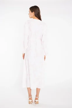 Glamorous Best Dressed Guest|Midi & Midaxi Dresses|Pink-Watercolour Wrap Midi-Dress -