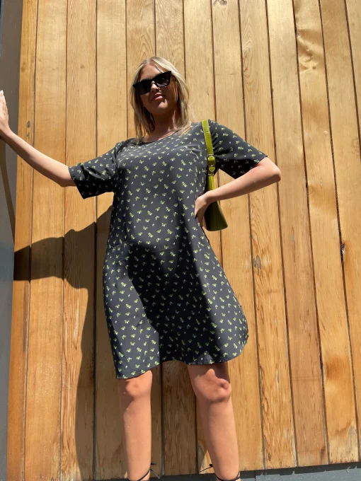 Glamorous Workwear|Day Dresses|Rosebud Floral T-Shirt Mini-Dress -