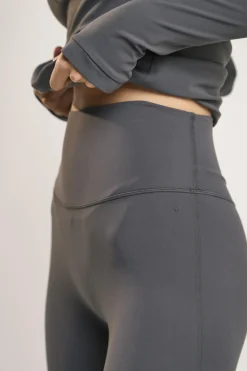 Glamorous Bottoms|Leggings|Signature Graphite-Grey Flare-Leggings -