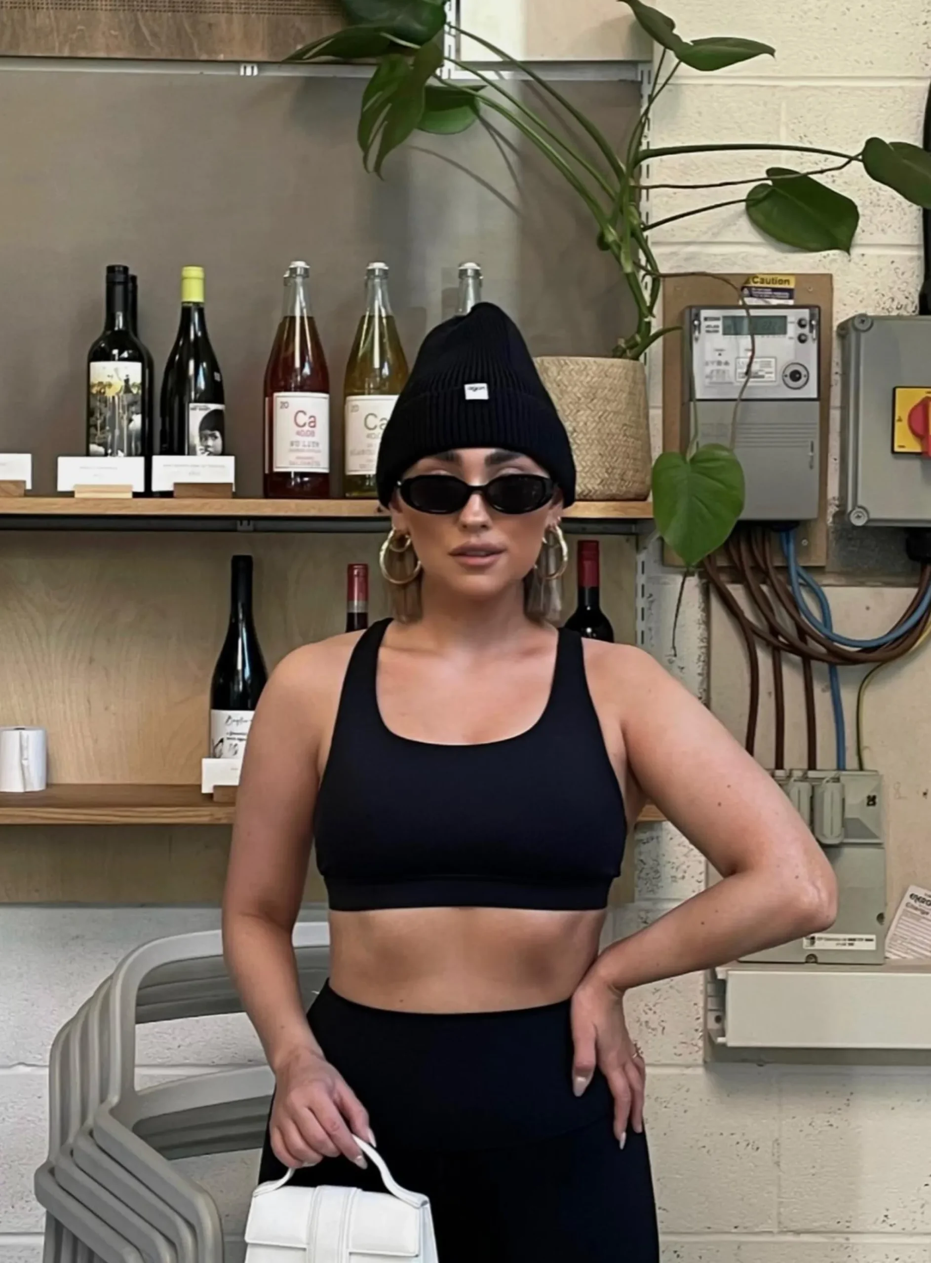 Glamorous Activewear|Signature Scoop Neck Bralette - Black -