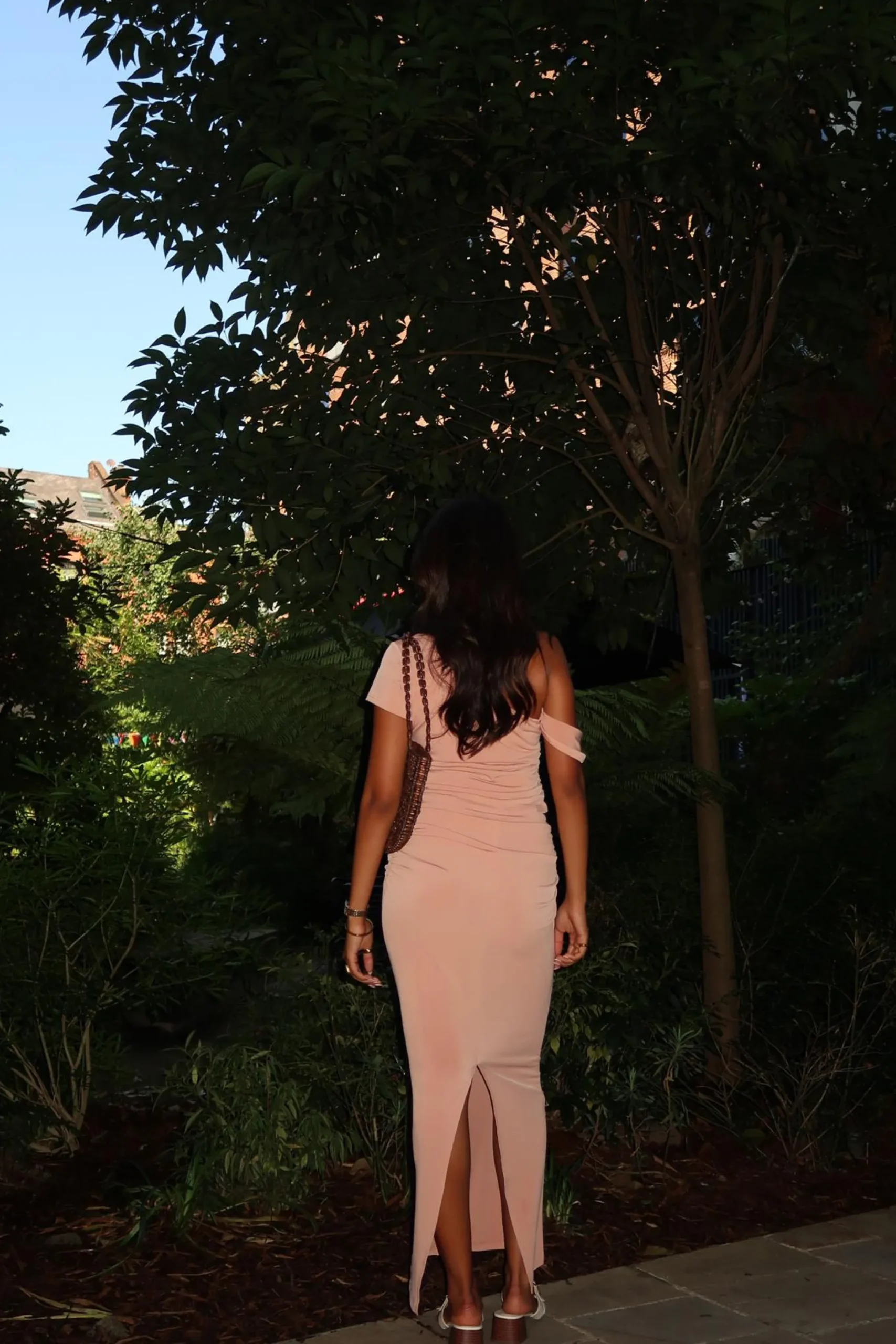 Glamorous Tops|Going Out Tops|Soft-Terracotta Bardot Crop-Top -