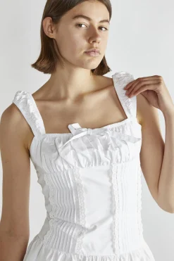Glamorous Day Dresses|Mini Dresses|White A-Line Mini-Dress -