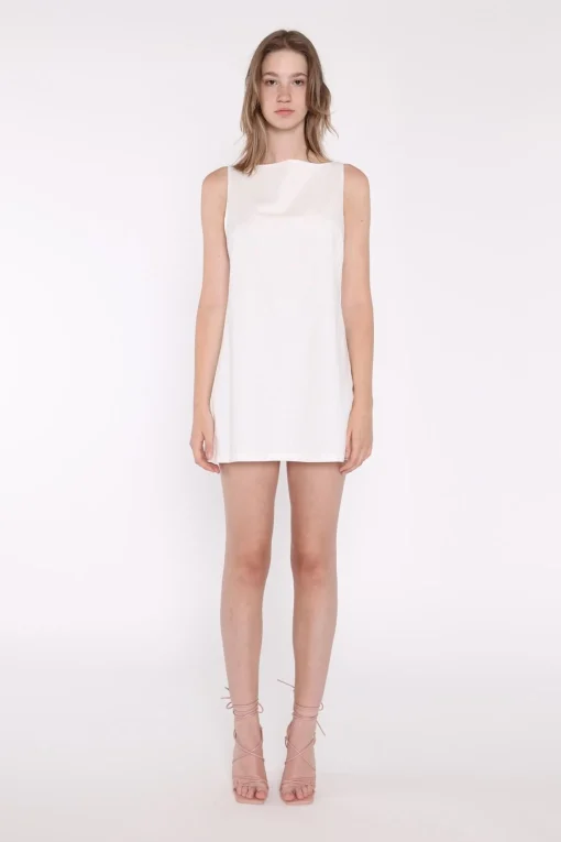 Glamorous Day Dresses|Mini Dresses|White A-Line Shift Mini-Dress -