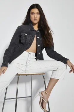 Glamorous High Waisted Jeans|White High-Waisted Ankle Length-Jeans -