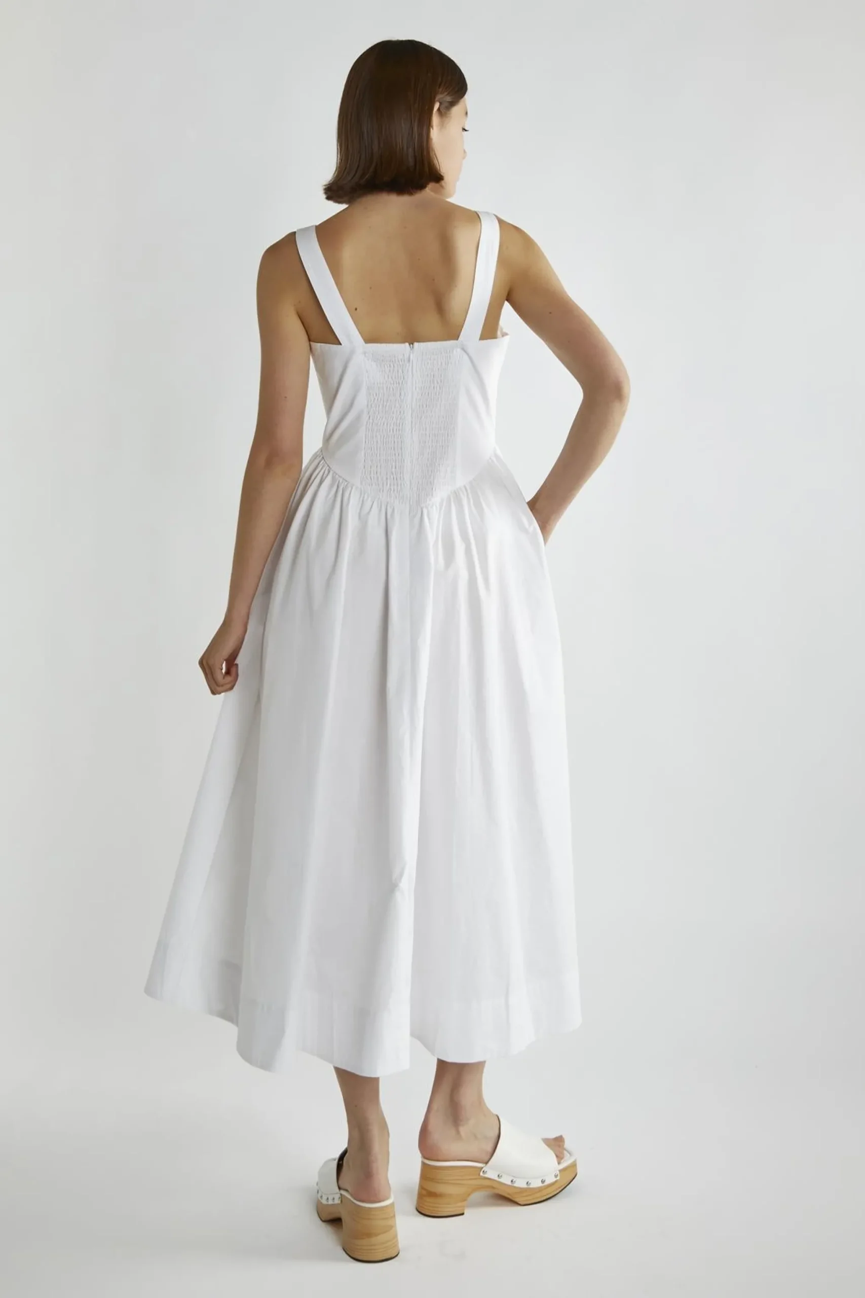 Glamorous Day Dresses|Midi & Midaxi Dresses|White Skater Midi-Dress -