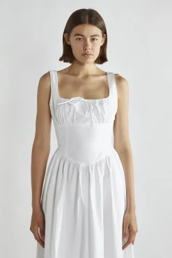 Glamorous Day Dresses|Midi & Midaxi Dresses|White Skater Midi-Dress -