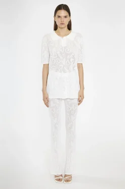 Glamorous Chic Escapes|Co-ords|White-Textured Knit-Top -